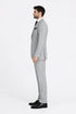 Men's 2pc Summer Seersucker Modern Fit  Black Suit