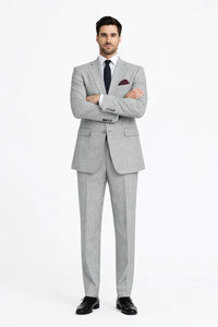 Men's 2pc Summer Seersucker Modern Fit  Black Suit