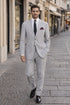 Men's 2pc Summer Seersucker Modern Fit  Black Suit