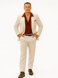 Mens Al Pacino Tony Montana Scarface Suit in White