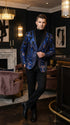 Mens Black and Royal and Gold and Navy Blue Sequin Tuxedo Suit Set – Luxury Prom Wedding Tuxedo with Sequin Jacket