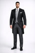 Cutaway Tuxedo - Black Peak Lapel Long Single Breasted Suit Perfect For Wedding or Musicians