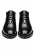 Belvedere Gallardo Men's Shoes Black Exotic Caiman Crocodile Derby Split-toe Boots