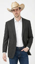 Mens Black Pinstripe Western Blazer – Classic Cowboy Style Jacket for Business, Formal and Smart Casual Wear