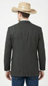 Mens Black Pinstripe Western Blazer – Classic Cowboy Style Jacket for Business, Formal and Smart Casual Wear