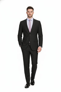Slim Fit Tiglio Wool Suit – Modern Tailored Two-Piece Formal Suit