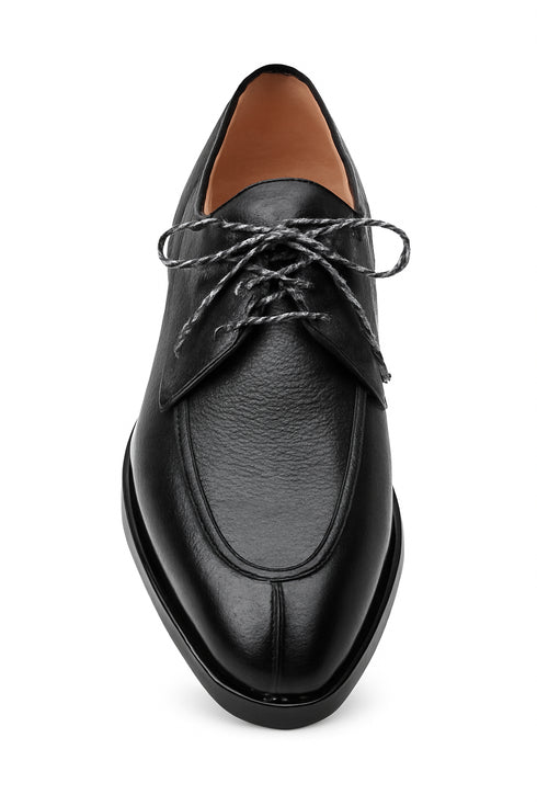 Fratello Split-Toe Deer Black Men’s Lace up Shoes By Mezlan Made In Spain Brand