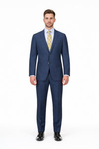Modern Fit Tiglio Wool Double-Breasted Suit – Premium Tailored Formal Suit