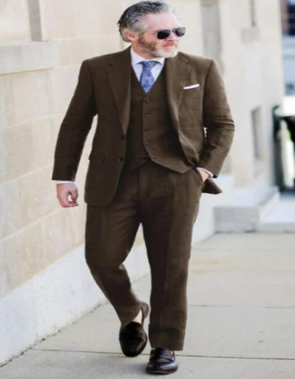 Mens Summer Suits - Brown wedding suits and tuxedos