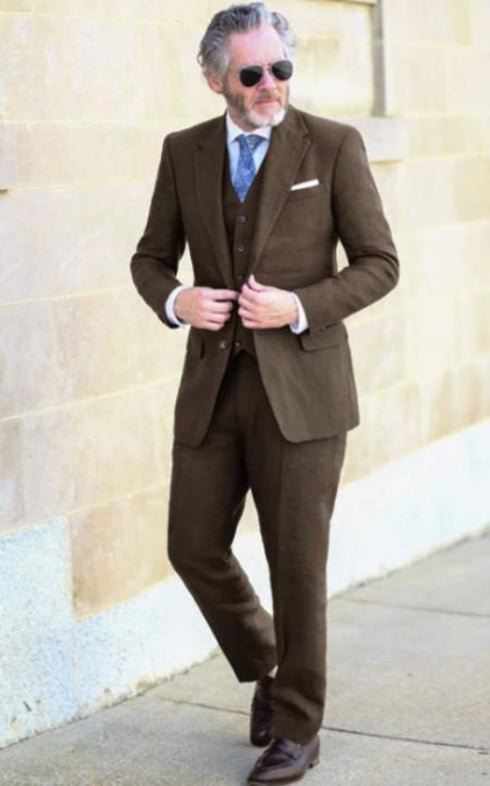 Mens Summer Suits - Brown wedding suits and tuxedos