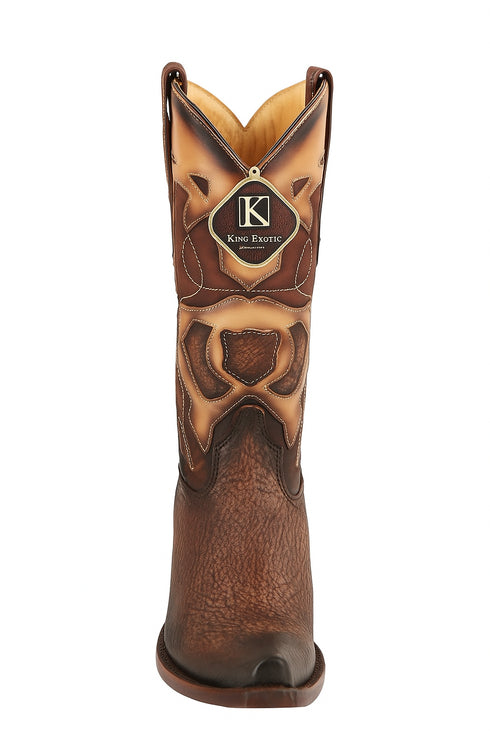 King Exotic Men's Shark Snip Toe Western Boots