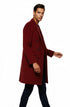 Mens Burgundy Wine Maroon Double Breasted Overcoats