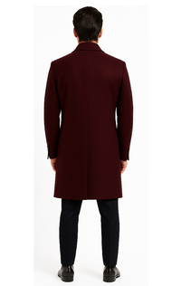 Men's Burgundy ~ Wine ~ Maroon Overcoats