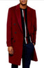 Men's Burgundy ~ Wine ~ Maroon  Double Breasted Overcoats