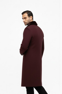 Men's Burgundy ~ Wine ~ Maroon Overcoats