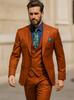 Men’s Orange Slim Fit Suit – Trendy Formal & Business Wear