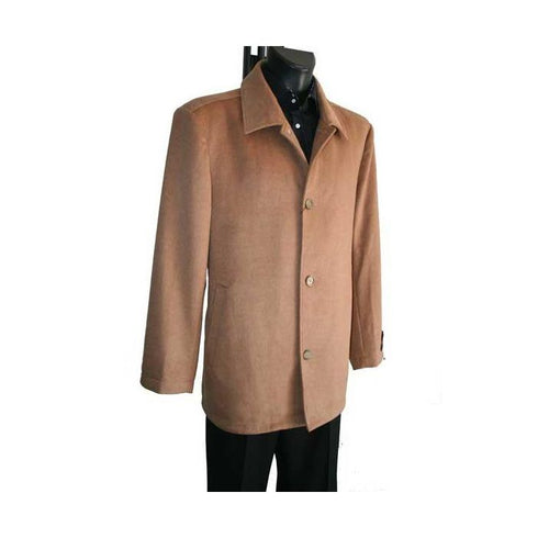 Mens Camel Peacoat - Wool Camel Peacoat