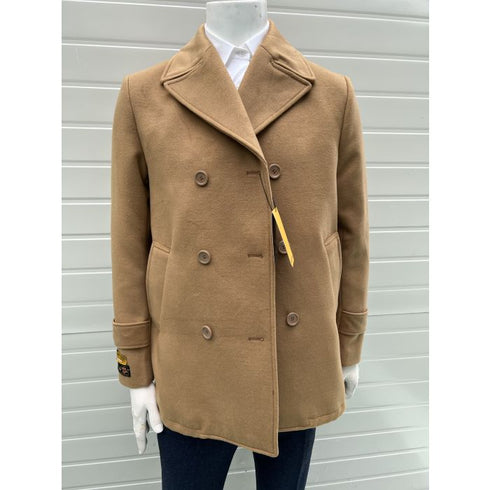 Mens Camel Peacoat - Mens Wool Camel Peacoat $179