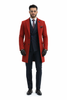 Mens Overcoat - Topcoat For Men - Winter Fabric - Buttons Closure men's Car Coat Wedding Red Prom Suit - Mens Overcoat