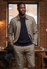 Mens Casual Suit Tan Plaid 6776