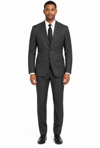 Mens Slim Fit Funeral Suit Charcoal