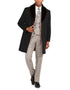 Men's Classic fit Trim Overcoat Three Quarter Length Coat