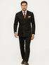 Men’s Premium Black Double Breasted Poplin Classic Suit