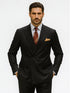 Men’s Premium Black Double Breasted Poplin Classic Suit