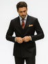 Men’s Premium Black Double Breasted Poplin Classic Suit