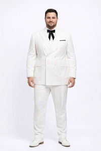 Mens Colonel Sanders KFC White Double Breasted Suit Costume