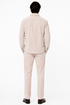 Men's Corduroy Shirt and Pants Walking Suit in Winter Cotton Fabric Casual in Color Shell Tan Sand Natural leisure Style