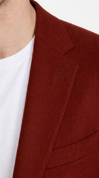 Mens Crimson Red Blazer – Classic Two-Button Wedding, Church, Business & Smart-Casual Sport Coat