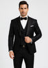 Designer Men's Floral Lace Tuxedo in Black – Wedding & Formal Wear Outfit