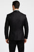Designer Men's Floral Lace Tuxedo in Black – Wedding & Formal Wear Outfit