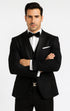 Designer Men's Floral Lace Tuxedo in Black – Wedding & Formal Wear Outfit