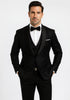 Designer Men's Floral Lace Tuxedo in Black – Wedding & Formal Wear Outfit