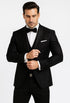 Designer Men's Floral Lace Tuxedo in Black – Wedding & Formal Wear Outfit