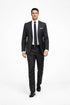 Mens Don Draper Solid Charcoal Grey Suit