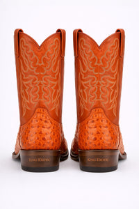 Mens King Exotic Caiman Hornback Cowboy Boots Cognac (4980203)