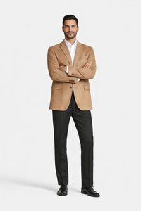 Mens Extra Long Camel Blazer - Mens Extra Long Sport Coat