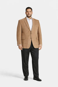 Mens Extra Long Camel Blazer - Mens Extra Long Sport Coat
