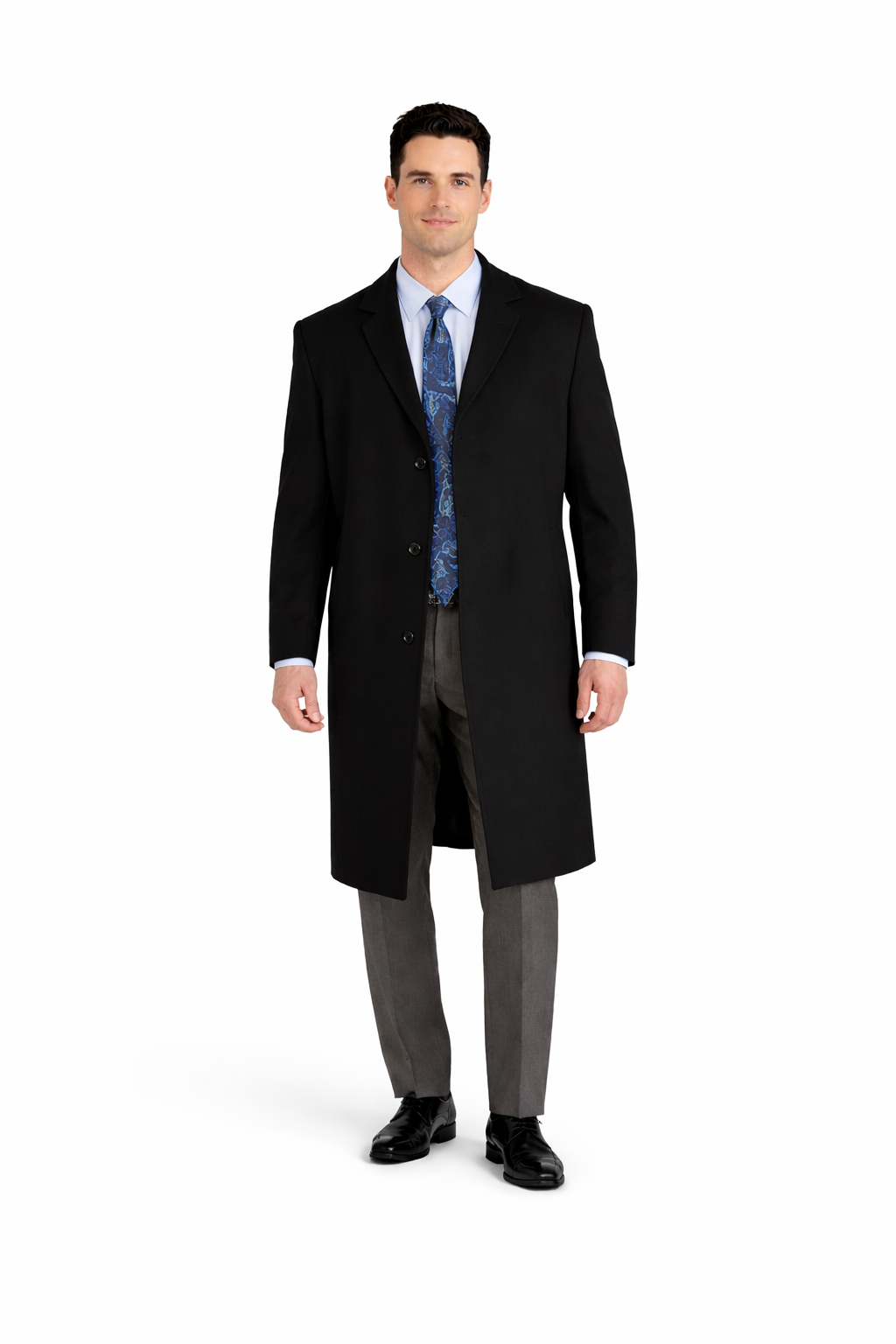 Men's Black Long Dress Coat Men's Black Long Dress Coat