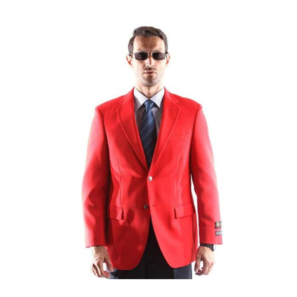 Mens Extra Long Red Blazer - Mens Extra Long Sport Coat