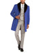 Men's Faux-fur shawl collar Overcoat Three Quarter Length Coat