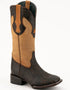 Men's Ferrini Acero Elephant Print Boots Handcrafted Nicotine