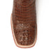 Men's Ferrini Caiman Crocodile Print Boots Handcrafted Rust 4039323