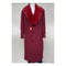 Mens Full Length and Cashmere Overcoat - Winter Topcoats - Burgundy Coat