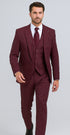 Men's Gangster Bold PinStripe Stripe Chalk Pinstripe Vested 3 Piece Fashion Suit 1920;S 30s Fashion In 10 Colors