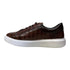 Men's Genuine Full Caiman Belly Skin Sneakers - Brown