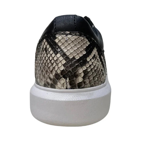 Men's Genuine Full Python Skin Sneakers - Natural